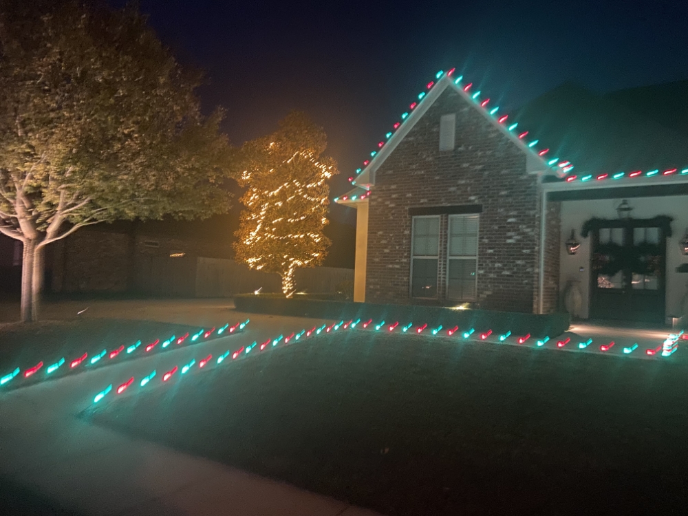 Residential Christmas Light Installation in Dutchtown, LA